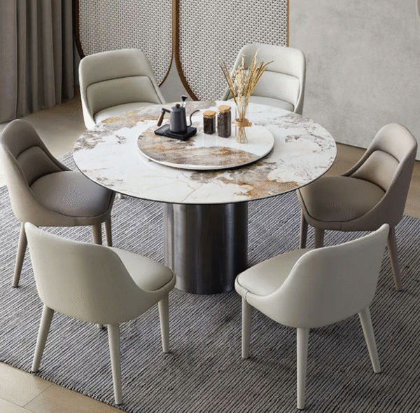 Modern minimalist chairs, home light luxury dining table chairs, designer dining chairs, hotel negotiation chairs, Nordic restaurant backrest chairs - 图片 4