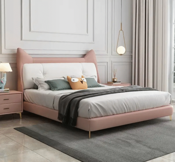 Single bed for children, teenage boy, leather bed for young boys, luxurious and modern minimalist children's room, girl's princess bed - 图片 7