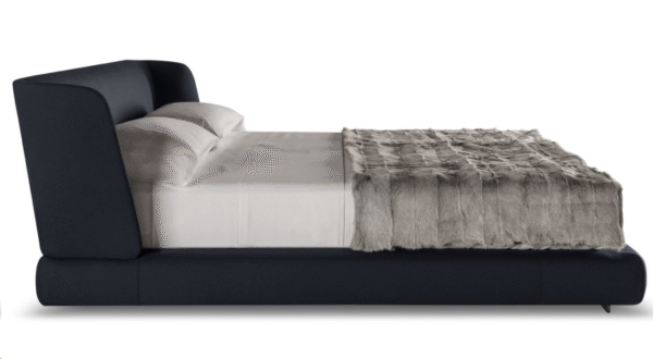 Modern minimalist fabric bed, Italian luxury style, Instagram trend, Nordic tatami-style master bedroom bed, double bed, advanced technology fabric bed - 图片 7