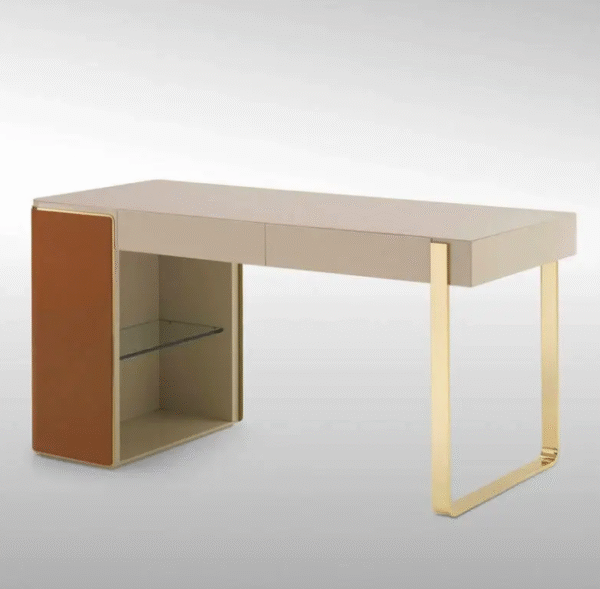 Minimalist Bedroom Storage and Storage Vanity Desk Designer Modern Minimalist High-end Custom Stainless Steel Makeup Table