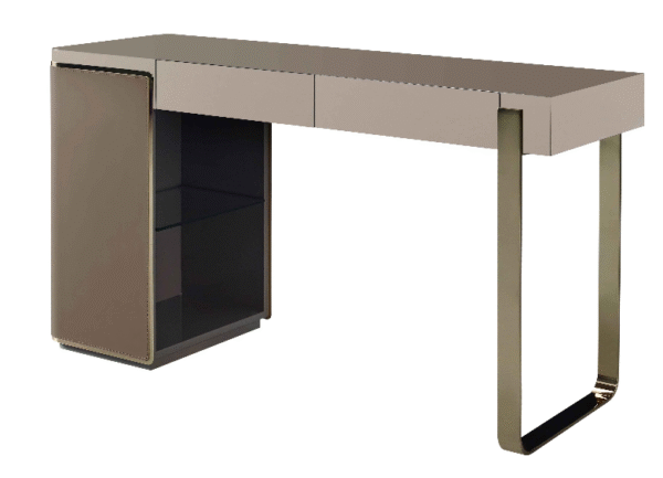 Minimalist Bedroom Storage and Storage Vanity Desk Designer Modern Minimalist High-end Custom Stainless Steel Makeup Table - 图片 6