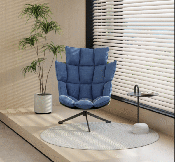 Minimalist designer chair, computer swivel chair, muscle chair, rice husk sofa, reclining chair, clubhouse, sales office, 4S store, negotiation chair - 图片 6