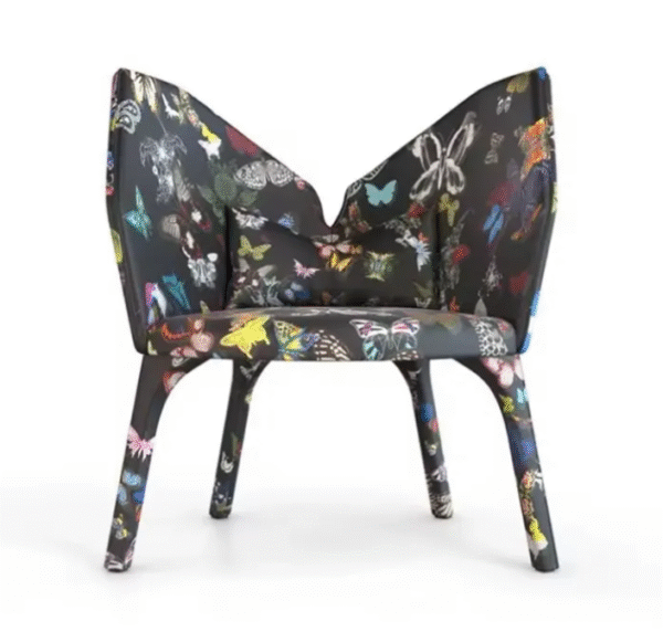 Designer solo Roche Bobois Lady B chair, creative living room casual sofa chair, French minimalist single recliner chair