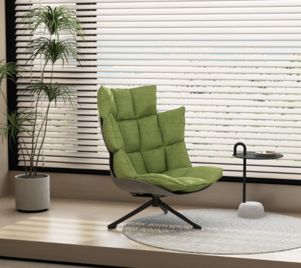 Minimalist designer chair, computer swivel chair, muscle chair, rice husk sofa, reclining chair, clubhouse, sales office, 4S store, negotiation chair - 图片 3