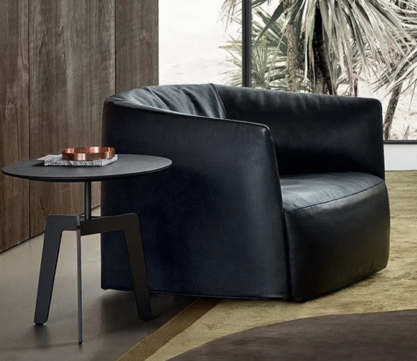 Italian Polifrom SANTA MONICA armchair with backrest - single person sofa, luxurious and modern Nordic style - 图片 3