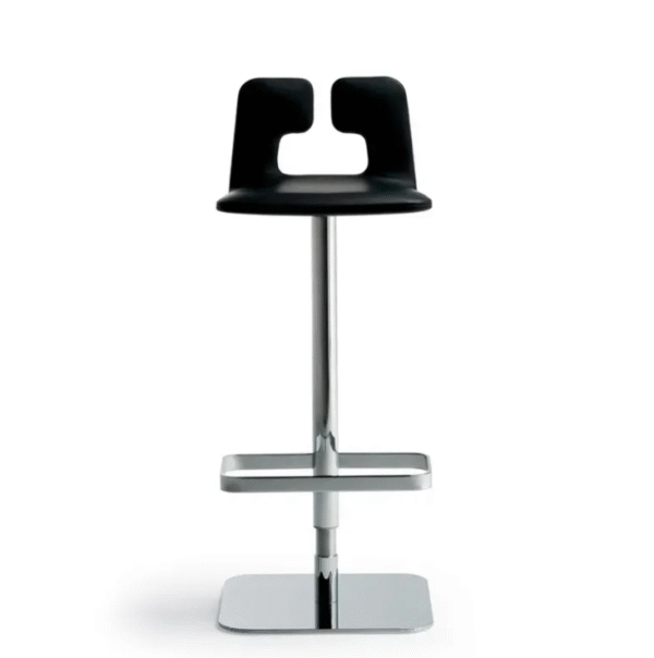 Bar chair designer luxury high-end adjustable bar stool chair stainless steel rotating high-legged stool bar chair household island dining chair - 图片 2